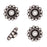 TierraCast Fine Silver Plated Pewter Bead Aligners 7mm (4 Pieces)