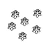 TierraCast Antiqued Silver Plated Pewter Talavera Star Bead Caps 5mm (6 Pieces)