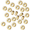 TierraCast Bright 22K Gold Plated Lead-Free Pewter Disk Heishi Spacer Beads 3mm (50 Pieces)