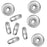 TierraCast Bright Silver Plated Lead-Free Pewter Disk Heishi Spacer Beads 5mm (20 Pieces)