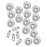 TierraCast Bright Silver Plated Lead-Free Pewter Disk Heishi Spacer Beads 5mm (20 Pieces)