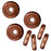 TierraCast Copper Plated Lead-Free Pewter Disk Heishi Spacer Beads 6mm (10 Pieces)