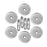 TierraCast Bright Silver Plated Lead-Free Pewter Disk Heishi Spacer Beads 8mm (10 Pieces)