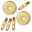 TierraCast Bright 22K Gold Plated Lead-Free Pewter Disk Heishi Spacer Beads 8mm (10 Pieces)