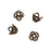 Vintaj Natural Brass 7mm Filigree Bead Caps (4 Pieces)