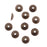 Vintaj Natural Brass 7mm Classic Bead Caps (10 Pieces)