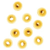 22K Gold Plated 3mm Round Metal Beads (50 pcs)