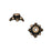 TierraCast Brass Oxide Finish Pewter 'Leaf' Bead Caps 5.7mm (4 Pieces)