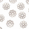 Bright Silver Plated Open Petal Flower Bead Caps 6mm (10 pcs)