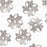 Bright Silver Plated Open Pinwheel Bead Caps 9mm (50 pcs)