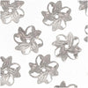Bright Silver Plated Open Pinwheel Bead Caps 9mm (50 pcs)