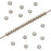 Silver Plated Rondelle Beads 3x2mm (144 pcs)