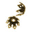 Antiqued Brass Openwork Flower Bead Caps - 9mm (24 pcs)