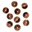 TierraCast Antiqued Copper Plated Curved Spacer Disc Bead 10mm (10 Pieces)