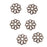 Antiqued Brass Openwork Beaded Daisy Bead Caps 1.3mm x 6mm (50 pcs)