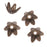 Antiqued Brass Ornate Pointed 6-Petal Bead Caps 7mm (50 pcs)