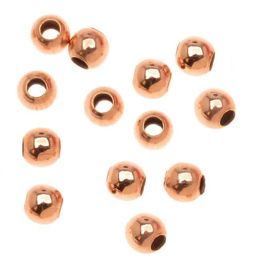 14K Rose Gold Filled Smooth Round Beads 2mm Diameter (20 Pieces)