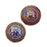 Mirage Color Changing Mood Beads - Sun Blossom Pattern 16mm Diameter (2 pcs)