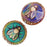 Mirage Color Changing Mood Beads - Round Spacer With Honey-Bee Pattern 19mm (2 pcs)