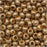 Genuine Metal Seed Beads 6/0 Matte Gilding Metal 28 Grams
