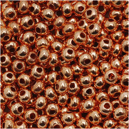 Genuine Metal Seed Beads 8/0 Copper 38 Grams