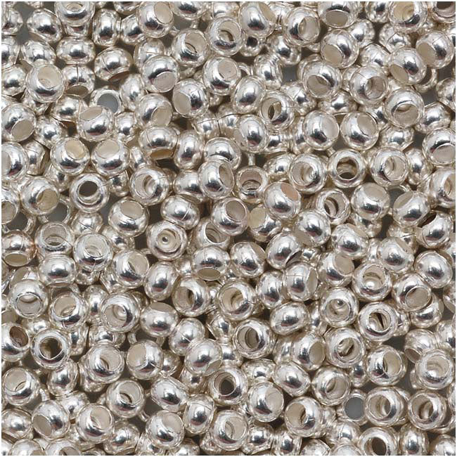 Genuine Metal Seed Beads 11/0 Silver Plated 16 Grams