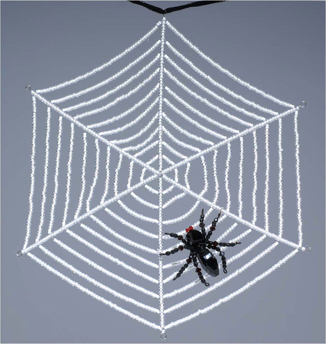 Retired - Crystal Spider With Glow In The Dark Web