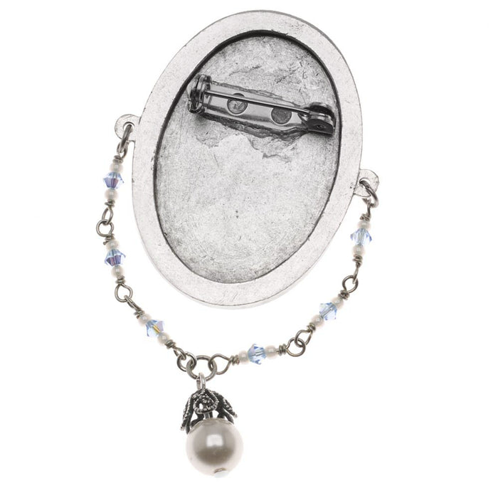 Retired - Portrait in Blue Brooch