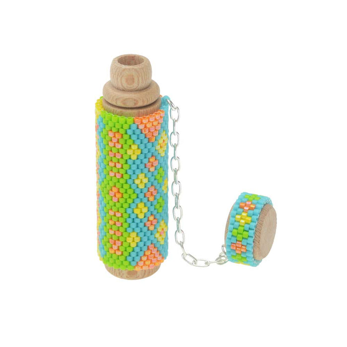 Neon Peyote Needle Case