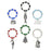 Retired - Christmas Party Wine Charms (Reboot)