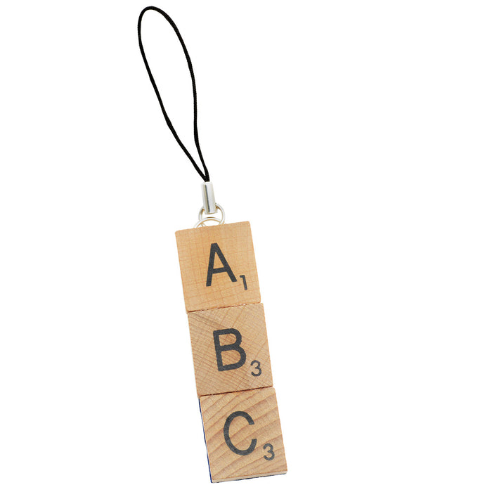Retired - Scrabble Tile Initial Backpack Strap