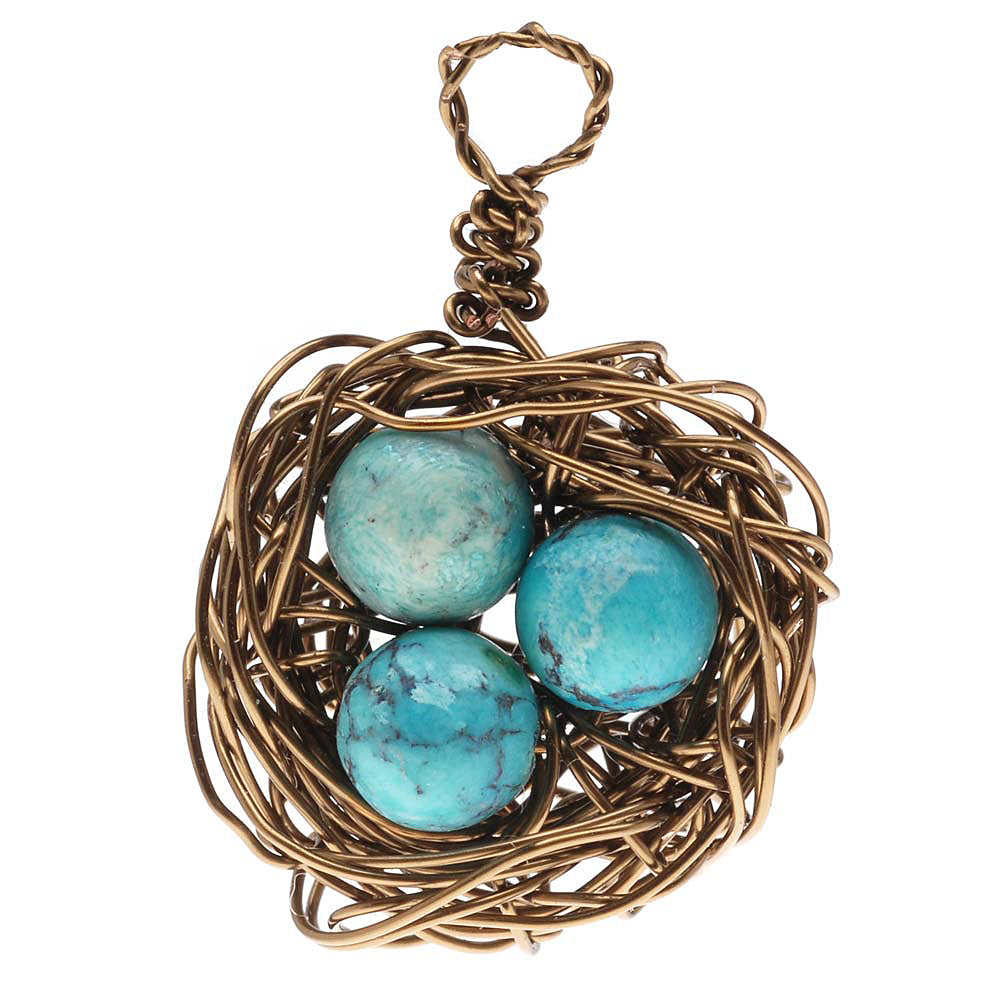 Wire Bird's Nest Charm (Reboot)