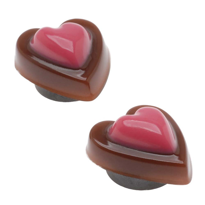 Retired - 'Chocolate' Hearts Magnet Set