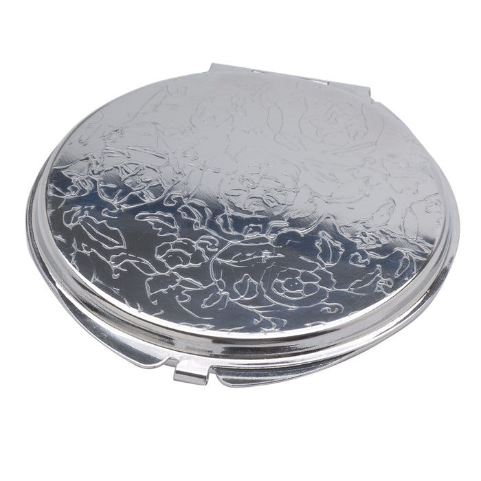 Retired - Crystal Clay Filigree and Austrian Crystal Chaton Compact - Sage