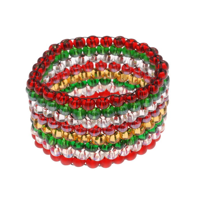 Deck The Halls Napkin Rings, Set of 6