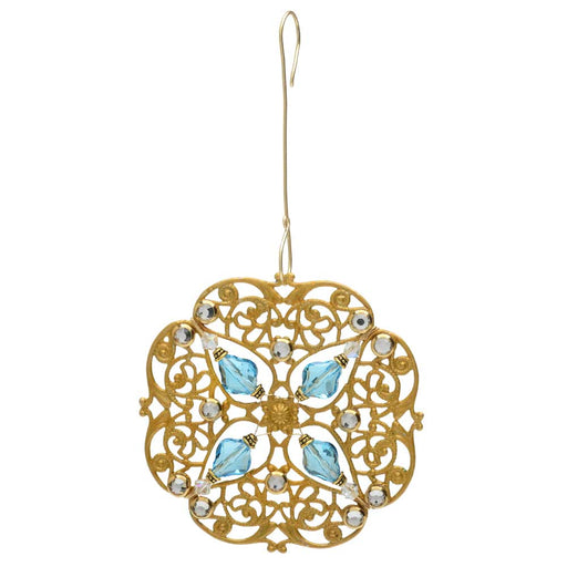 Retired - Baroque Filigree Ornament in Gold