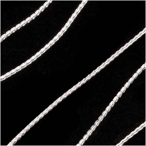 Sterling Silver Fine Snake Beading Chain, .7mm, by the Foot