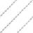 Silver Plated Ball Chain, 1.2mm, by the Foot