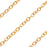 22K Gold Plated Cable Chain, 1.8mm, by the Foot