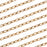 Nunn Design Antiqued Gold Plated Oval Cable Chain, 2.3mm, by the Foot
