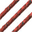 Portuguese Cork Cord by Regaliz, Round and Braided 6mm, Red, by the Inch