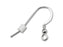 Earring Backs, Rubber Backs for Fish Hooks 3x3mm, White (5 Pairs)