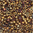 Miyuki Delica Seed Beads, 11/0 Size, Metallic Earth Batik Luster DB1010 (2.5" Tube)