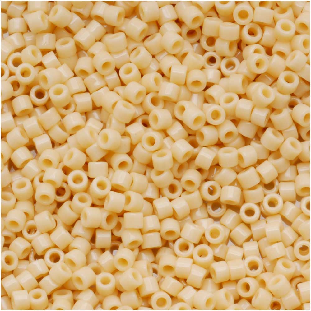 Miyuki Delica Seed Beads, 11/0 Size, Opaque Pear DB1131 (2.5" Tube)