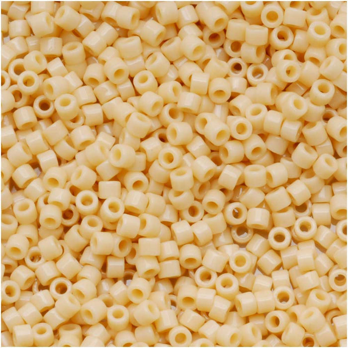 Miyuki Delica Seed Beads, 11/0 Size, Opaque Pear DB1131 (2.5" Tube)