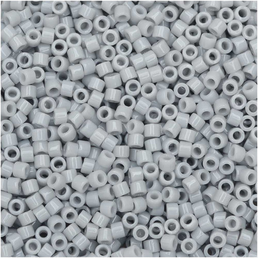 Miyuki Delica Seed Beads, 11/0 Size, #1139 Opaque Ghost Grey (2.5" Tube)