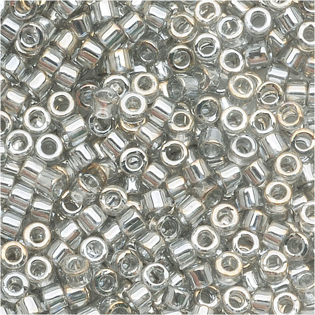 Miyuki Delica Seed Beads, 11/0 Size, Transparent Grey Luster DB114 (2.5" Tube)