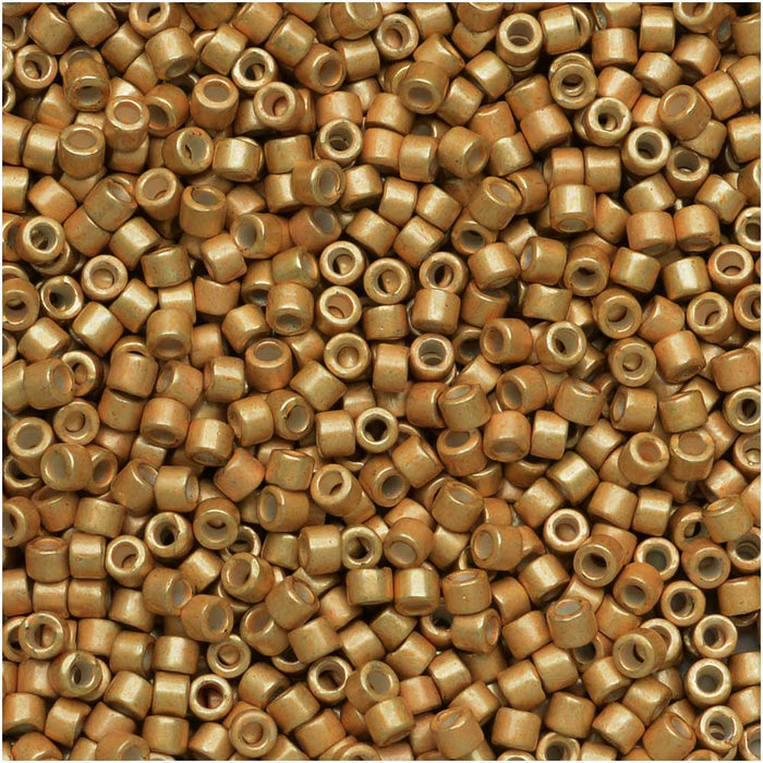 Miyuki Delica Seed Beads, 11/0 Size, Galvanized SF Mead DB1153 (2.5" Tube)