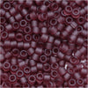 Miyuki Delica Seed Beads, 11/0 Size, Matte Transparent Mauve DB1264 (2.5