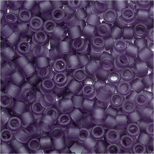 Miyuki Delica Seed Beads, 11/0 Size, Matte Transparent Lt Amethyst DB1265 (2.5" Tube)